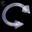 15 Chiếc Vòng Bụng Trong Suốt Bông Tai Lip Ring Lưỡi Barbell Núm Vú Thanh Body Piercing