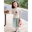 Áo thun ngắn tay phong cách mới mùa hè cho bé gái + Quần ống rộng Bộ đồ hai mảnh thời trang thời trang