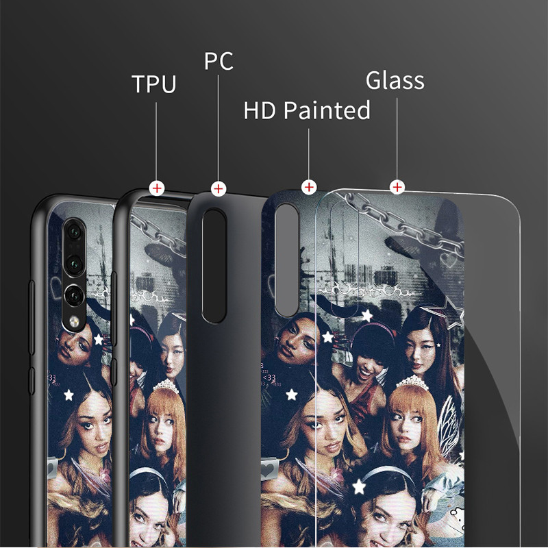 Ốp Điện Thoại Kính katseye 05 Cho Samsung Galaxy A14 A16 A30 A22 A32 A33 A15 A35 A42 A55 A56 4G A52 A53 A54 A70 A71 A72 A73 5G