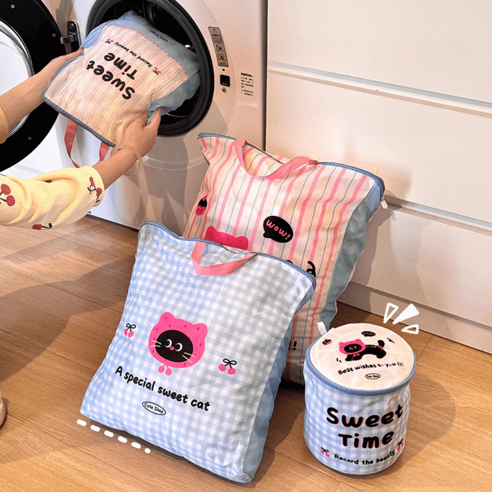 Túi Giặt Máy Giặt Hình Mèo Dễ Thương HomeMate, Túi Lưới Giặt Đồ Bảo Vệ Quần Áo Đồ Lót Chống Biến Dạng