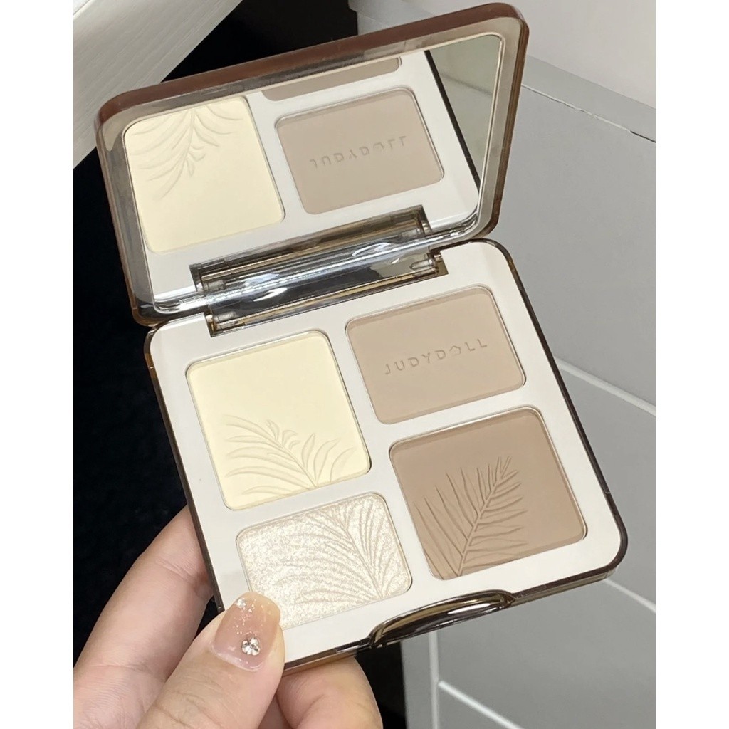 JUDYDOLL 4 Ô Makeup Palette – Hiệu Ứng Makeup Trong Trẻo, Tạo Khối Mềm Mại