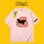 Bkmk Mùa Hè Mèo In Áo Thun Cotton Tay Ngắn Ins Siêu Lửa Rời Quần Áo Thường Ngày Hợp Thời Trang Nam 0519
