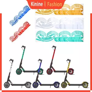 KIN Xe Điện Phản Quang Phim Miếng Dán Chống Thấm Nước Decal Xe Tay Ga Cảnh Báo An Toàn Ban Đêm Miếng Dán Bánh Xe Trang Trí Stic