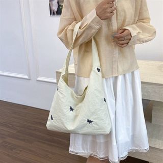 HOBBYIN Túi đeo vai nữ HOBBYIN, Túi Tote thiết kế khóa họa tiết ngựa, Túi xách công suất lớn đa năng bằng vải Canvas đi làm / du lịch / mua sắm