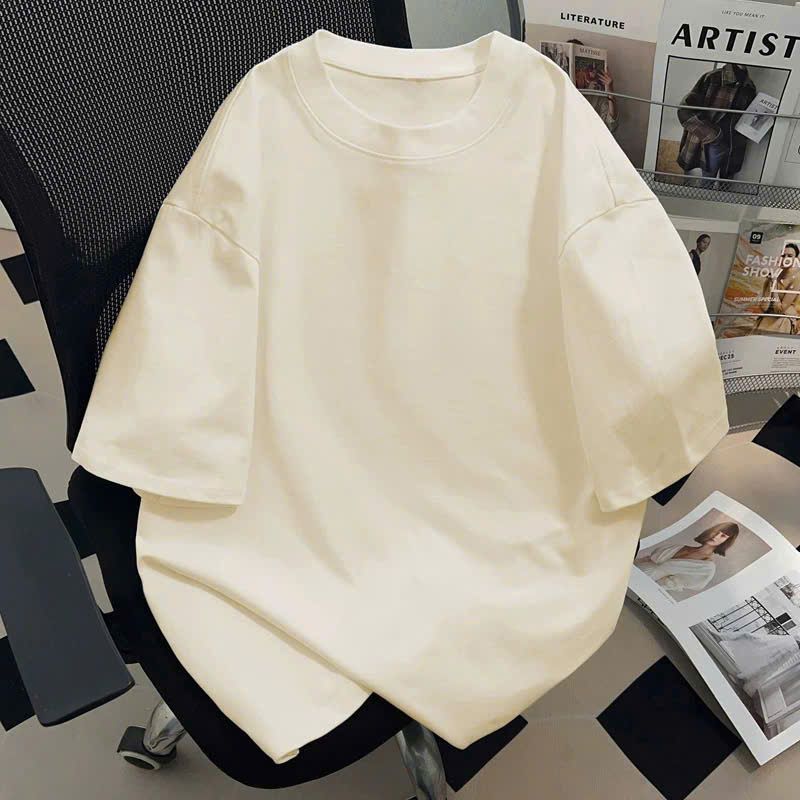 Áo Thun Trơn Màu Tươi Phom Xuông Unisex Nam Nữ Vải Dày Mịn Có Free size- chag3158
