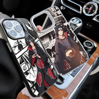 Ốp Điện Thoại Anime NARUTO Sasuke Itachi Cho VIVO V60 V40 V50 Lite Y15S Y04 Y21 Y400 Pro Y22 Y22S Y27 Y29 S1 Y16 Y17S Y19S V23 V29 V25 V30 Pro V30E Vỏ Cứng Bạc Laser IMD Cover