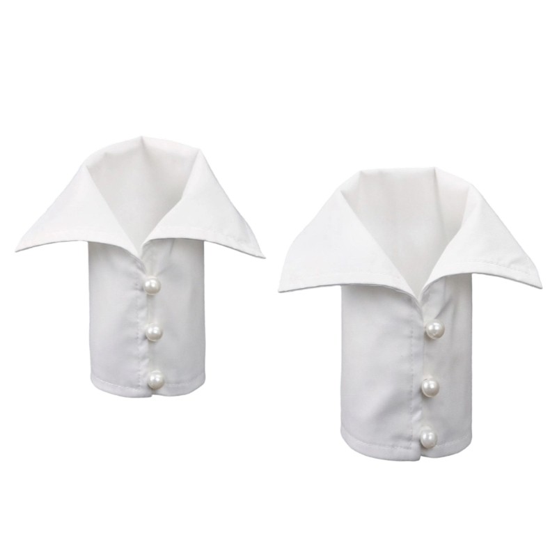 Comfortable Women's Collar Insert Breathable Cotton Detachable Collar for Women