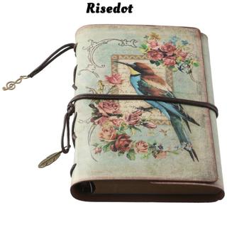 Sổ tay du lịch RISEDOT, Tạp chí cổ điển bằng da, Nhật ký du lịch Vintage Có thể đổ lại Miếng đệm viết cho nữ
