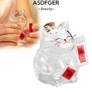 ASDFGER Heo Đất, Bình Đựng Tiền Thủy Tinh Mèo May Mắn, Bình Bảo Quản Đậu Vàng Hoạt Hình Mini Dễ Thương Cho Phòng Khách Trang Trí Văn Phòng