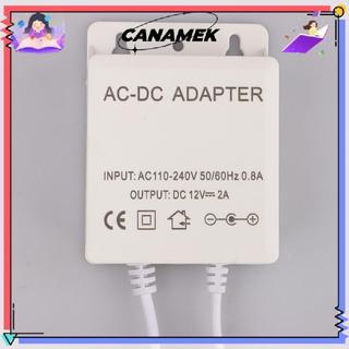 CANAMEK AC / 12V 2A 2000ma Camera Quan Sát Nguồn Điện Adapter Ngoài Trời Chống Thấm Nước EU US Cắm Adapter Sạc Cho Camera Quan Sát CSF