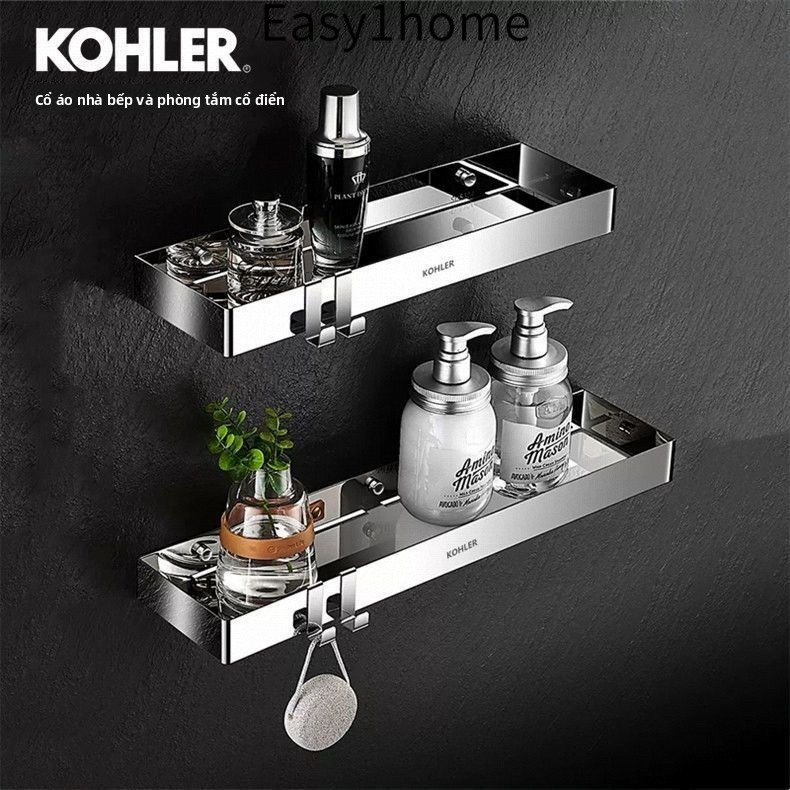 【 KOHLER 】Kệ tắm bằng thép không gỉ 304, kệ đa năng cho nhà bếp, kệ hình chữ nhật cho phòng tắm, kệ hình chữ nhật thực t
