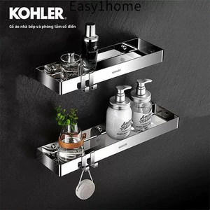 【 KOHLER 】Kệ tắm bằng thép không gỉ 304, kệ đa năng cho nhà bếp, kệ hình chữ nhật cho phòng tắm, kệ hình chữ nhật thực t