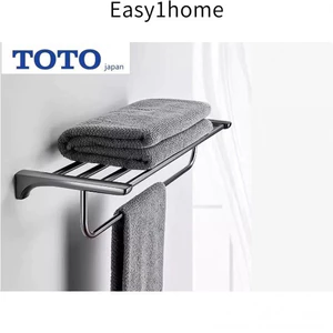 TOTO Thương Hiệu Mới 304 Thép Không Gỉ Mạ Nước Súng Giá Treo Khăn Màu Xám Phòng Tắm Không Đục Lỗ Nhà Vệ Sinh Treo Tường
