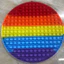Đồ chơi trò chơi giảm căng thẳng cho trẻ em, đồ chơi báo chí đa chức năng silicon cầu vồng lớn