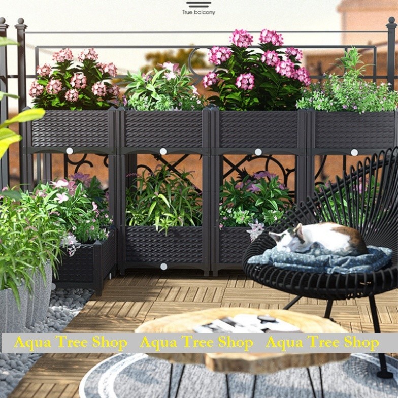 Chậu nhựa trồng cây lắp ghép 40x40cm cao 58cm