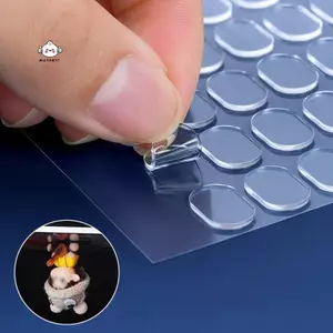 Maybest 100 Miếng Dán Keo Hai Mặt Dính Stier Cho Hộp Mù Phong Cảnh Búp Bê Chân Keo Cố Định Miếng Dán Liền Mạch Trong Suốt {VN}