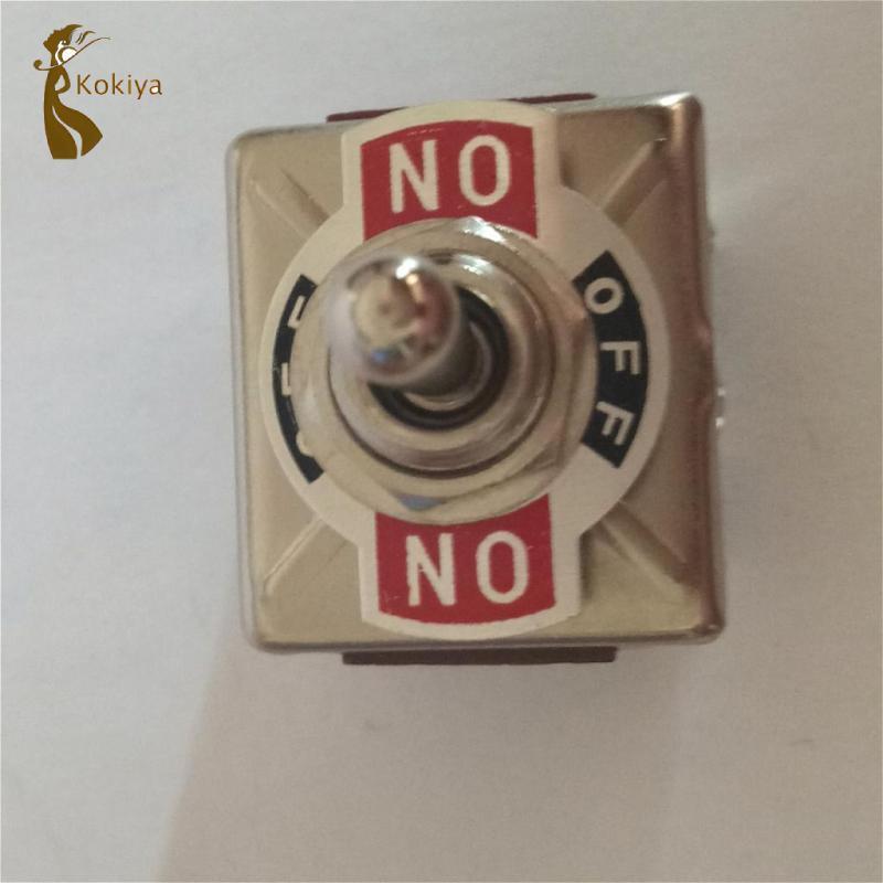 Công tắc bật tắt Rocker, AC 250V 15A / 380V 10A, 9 Pin 3PDT Bật / Tắt / Bật 3 vị trí