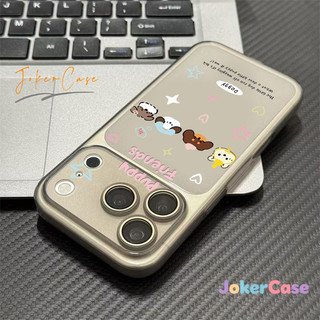 Ốp Lưng Cho IPhone 15 13 17 16 12 11 14 Pro Max 16 14 15 Plus 17air Ốp kính siêu mỏng mờ hình chú cún dễ thương