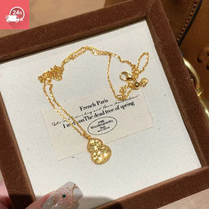 Tính khí thời trang mới phong cách Trung Quốc cốc đá nghiền vàng cá tính Vòng cổ nữ đa năng