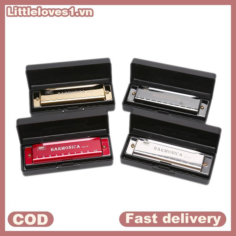Littleloves1 10 Lỗ Harmonica Miệng Đàn Organ Xếp Hình Nhạc Cụ Người Mới Bắt Đầu Giảng Dạy VN