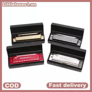 Littleloves1 10 Lỗ Harmonica Miệng Đàn Organ Xếp Hình Nhạc Cụ Người Mới Bắt Đầu Giảng Dạy VN
