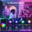 < WHPHous-t > Bóng đèn thông minh LED E27 RGB cho đèn Tuya Điều khiển WiFi / APP Bóng đèn LED Ampoule có thể điều chỉnh độ sáng 220V Điều khiển ứng dụng phòng ngủ gia đình Điều chỉnh 16 triệu màu Đẹp
