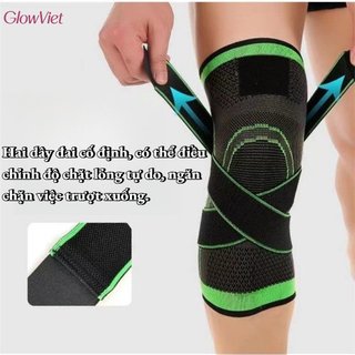 3D Nẹp Đầu Gối Hỗ Trợ Đầu Gối Nylon Spandex Nén Tay Tập Gym Chạy Xe Đạp Giảm Đau