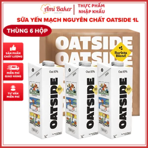 Thùng 6 Hộp Sữa Yến Mạch Nguyên Chất OATSIDE - Barista Blend Oat Milk (6 x 1L)