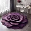 JCSYFAC Mới Thảm Hoa Mẫu Đơn Mềm Hình Đặc Biệt Thảm Trải Sàn Bền 40x40cm Chống Trơn Trượt Thấm Hút Sàn Phòng Tắm Thảm Mới
