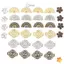 100 Chiếc Hoa Filigree DIY Phụ Kiện Kim Loại Thủ Công Đầu Nối Để Làm Đồ Trang Sức Mới