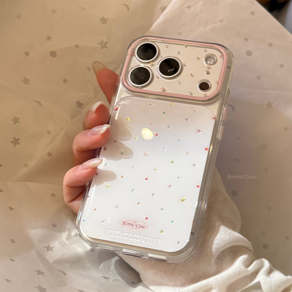 Ốp Điện Thoại Ngôi Sao Màu Cho IPhone 17 Pro Max 17 16 15 14 13 Vỏ Bảo Vệ Chống Sốc