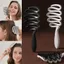 EBINLANDS Lược Cong Lớn Rỗng, Lược Tạo Kiểu Lông Mềm Bằng Nhựa, Lược Massage Da Đầu Chống Tĩnh Điện Thời Trang Salon