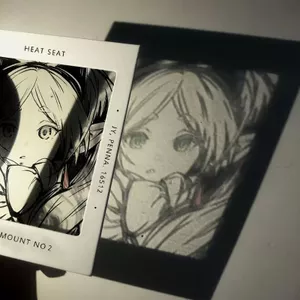 Xiaohongshu Phong Cách Anime Hàng Hóa Cho Fily Cinmill Quạt Thông Qua Thẻ Chiếu Phim Ngược 5.17