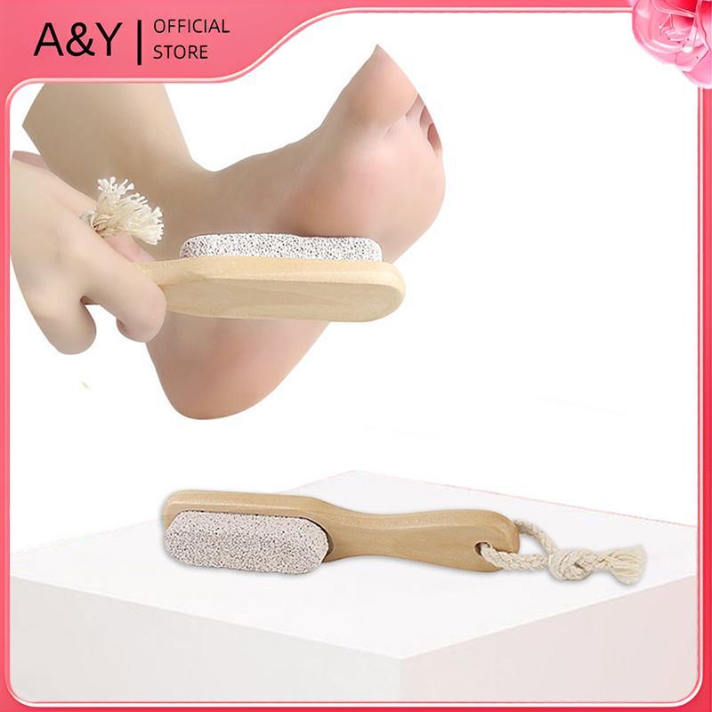 A & Y Gỗ Pumice Đá Bàn Chải Massage Chân Tẩy Tế Bào Chết Tẩy Tế Bào Chết Dụng Cụ Chà.