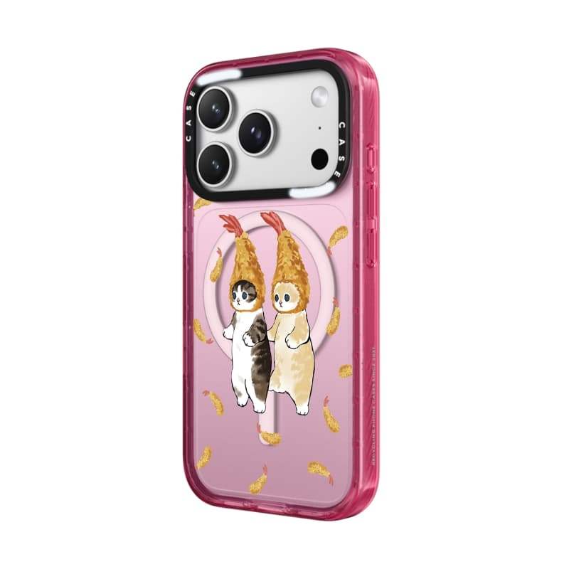 CASECASE X Tôm Đuôi Mèo Đen / Bầu Trời Xanh / Hồng Fizz Kẹo Bộ Sưu Tập Màu Sắc Trong Suốt Cứng Từ Hút Tác Động Cho Apple IPhone 13 14 15 16 17Pro Max Plus Có Hộp