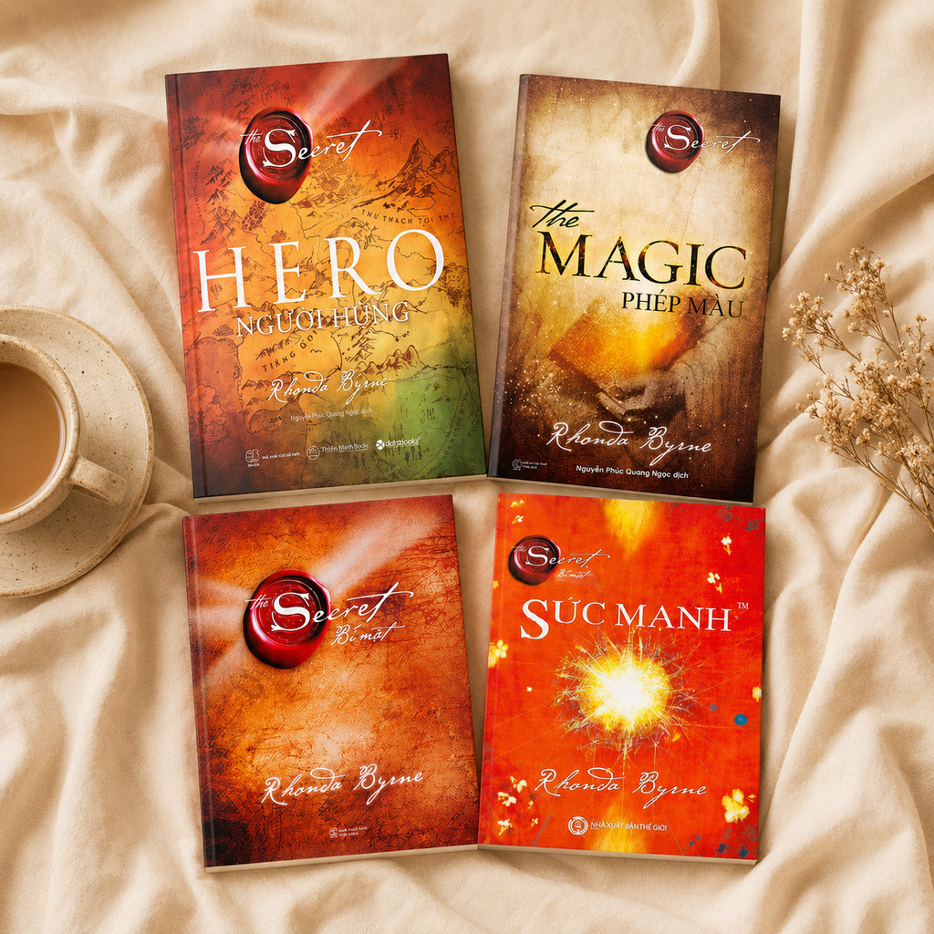 Sách - Lẻ/combo 4 Cuốn: The Secret + The Magic + The Power + The Hero - Rhonda Byrne (Thiên Minh)