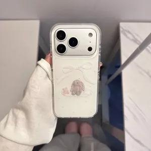 ins gió bowknot gấu cho iphone17pro trường hợp iphone16pro1514 mới 13 lớp đôi