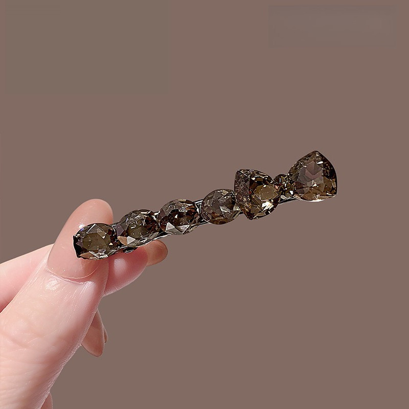 MAUROPOLI Phong Cách Mới Cao Cấp Pha Lê Nơ Bên Kẹp Ánh Sáng Sang Trọng Tính Khí Nổ Tinh Tế Mỏ Vịt Kẹp