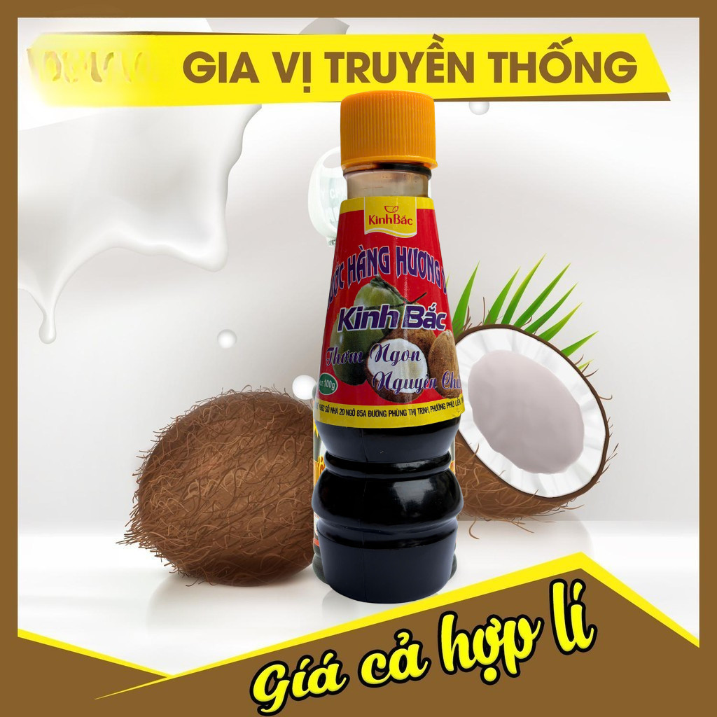 Nước Hàng Hương Dừa Kinh Bắc - Nước Màu Dừa Nguyên Chất 100g, Hoàn Hảo Cho Kho Cá & Ướp Thịt