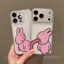 Phim Hoạt Hình Ngộ nghĩnh Thỏ Hồng Cặp Đôi Ốp Lưng Điện Thoại iPhone 17 16 15 14 13 12 11 Pro Max X XS XR 7 8 Plus SE2020