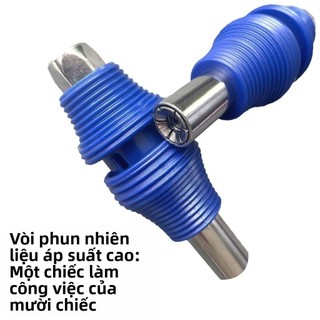 Kẹp Mới Loại Sóng Tay Áp Lực Cao Loại Kẹp Tự Khóa Mỡ Phun Vòi Phun Hướng Dẫn Sử Dụng Điện Khí Nén Bơ Gear 2E