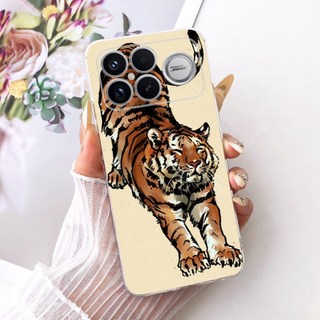 Dành Cho Xiaomi Redmi K90 Pro Max Vỏ Thời Trang Thoáng Mát Rồng Hổ Sư Tử Silicon Mềm Trong Suốt TPU Bảo Vệ Cho Poco F8 Ultra Ốp Lưng