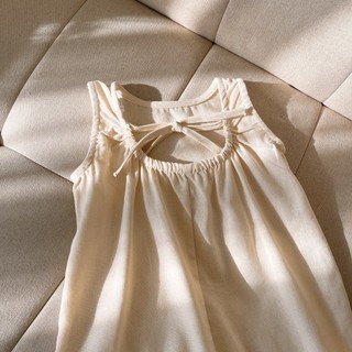 [8-26kg] Váy Sát Nách Thêu Mèo Basic Cho Bé Gái Đi Học Đi Chơi Siêu Xinh ( Chất Linen)
