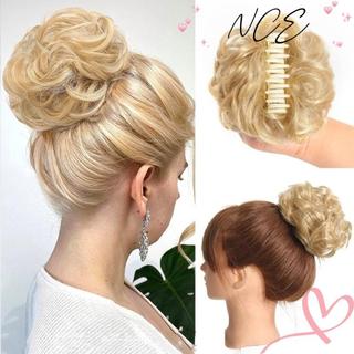 Kẹp nối dài NCE Bun với tóc tổng hợp, tạo kiểu tóc nhanh và tự nhiên, phù hợp để làm bun hoặc mở rộng đuôi ngựa.