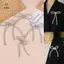 Trâm cài nơ đính kim cương giả dành cho nữ Blazer - Thắt nút thắt đính đá Trâm cài quà tặng trang sức [Mina]