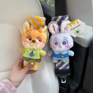 2026 Bán Zootopia Nick Judy Dây An Toàn Ô Tô Đeo Vai Trang Trí Nội Thất Ô Tô Sáng Tạo Dễ Thương Sang Trọng Búp Bê Mặt Dây Chuyền Mềm Mại Thoải Mái Quà Tặng