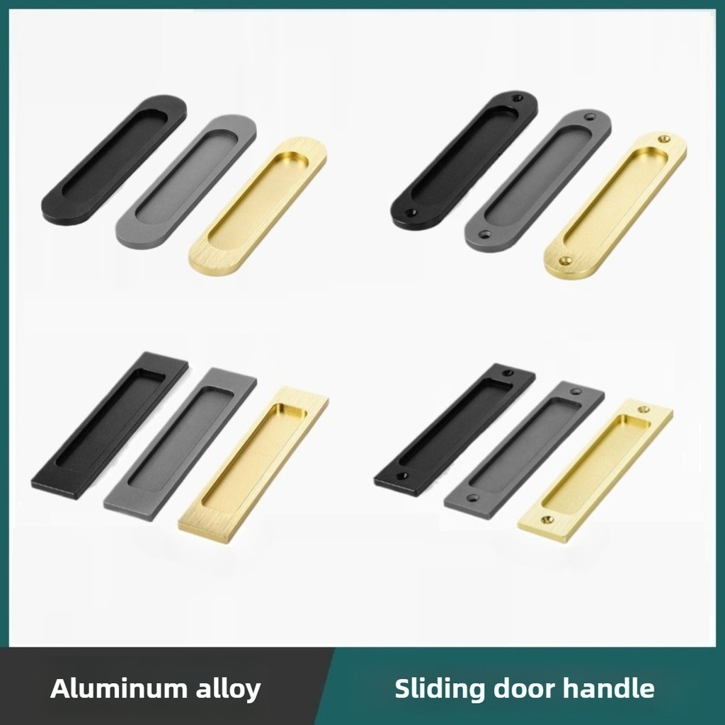 1 Chiếc Khóa Che Khuyết Điểm Nhúng Tay Nắm Cửa Trượt Kéo Hình Chữ Nhật Hoặc Elliptic Edgeflat Tay Cầm Che Khuyết Điểm Và Núm