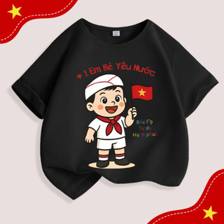Áo khoác ngoài in hình quốc kỳ dành cho bé trai, mang chủ đề yêu nước, thoải mái, mềm mại và thân thiện với da