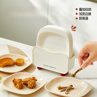 Khay khạc nhổ xương / khay nhổ xương bàn ăn / khay đựng rác / khay đựng đồ ăn nhẹ bằng nhựa sang trọng / khay đựng trái cây và rau củ.