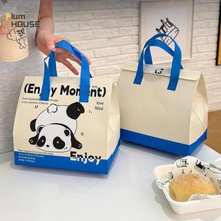 PlumHOUSE 1 Chiếc Họa Tiết Gấu Trúc Cách Nhiệt Thực Phẩm Túi Giao Hàng Lớn Thương Mại Cấp Thực Phẩm Vận Chuyển Túi Tote Túi Cách Nhiệt Có Thể Tái Sử Dụng Để Mang Thực Phẩm VN